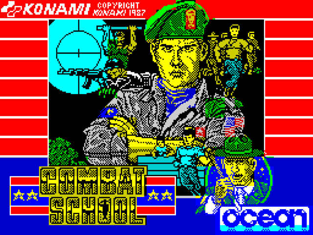 Combat School title screen for ZX Spectrum